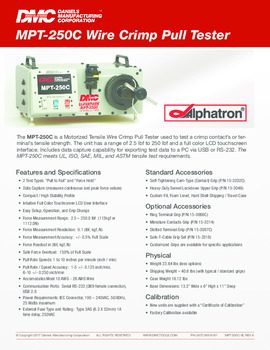 Alphatron Wire Crimp Pull  Tester