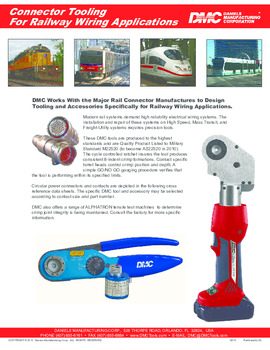 Connector Tooling For Railway Wiring Applications