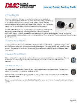 Jam Nut Socket Tooling Guide