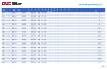 Terminal Splice Tooling Guide